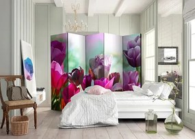 Paraván - Beautiful Tulips II [Room Dividers] Veľkosť: 225x172, Verzia: Akustický