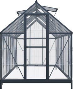 Skleník so základňou BestBerg SH‑9B / 9 m² / 480 × 182 × 208 cm / čierny