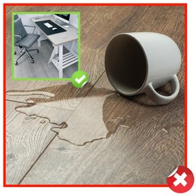 Podložka pod stoličku 125x205 cm priesvitná