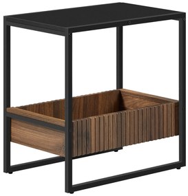 Odkladací stolík E1082 BK, čierny