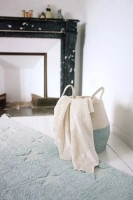 Lorena Canals, Ručne tkaný kusový koberec Hippy Stars Aqua Blue, 120x175, modrá, detská izba