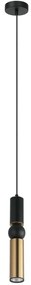 ITALUX PND-14290-1-BK-BRO - Luster na lanku ISIDORA 1xGU10/25W/230V čierna/bronz