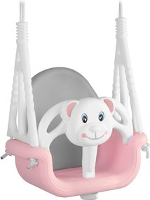 Medvedík 3v1 vedro hojdačka Ricokids ružová