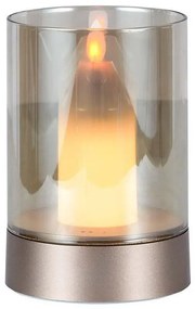 LED Stolná nabíjacia lampa LED/2W/5V 3000K medená