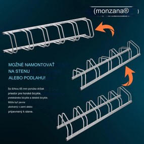 InternetovaZahrada Stojan na 6 bicyklov - 190x32x27 cm
