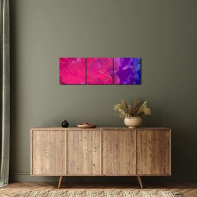Obraz abstrakcie (s hodinami) (90x30 cm)