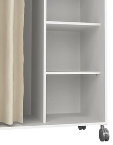 Bielo-béžová šatníková skriňa 100x160 cm Kit – Tvilum