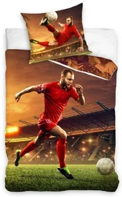 Detské obliečky Futbalista Výkop Lopty 140x200/70x90 cm