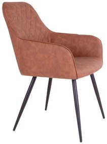 Dizajnová jedálenská stolička Gracelyn, vintage hnedá