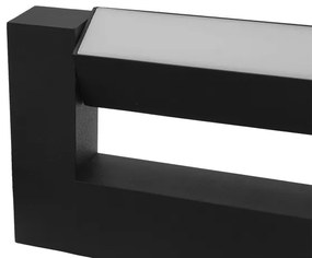 LED Vonkajšie nástenné svietidlo 2xLED/16W/230V IP54 90 cm čierna