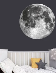 Originálna nálepka na stenu mesiac 45 cm