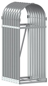 Držiak na polená bledosivý 40x45x100 cm pozinkovaná oceľ