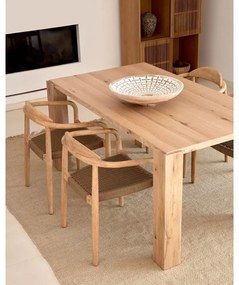 Jedálenský stôl v dekore duba 100x200 cm Deyanira – Kave Home