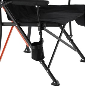SKLADACIA STOLIČKA PRE TURISTIKU/RYBÁRENIE, ČIERNA, 58 x 58 x 90 CM *6372