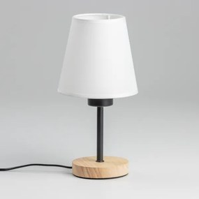 Brilagi - Stolná lampa NUBILA WOOD 1xE27/25W/230V dub/biela