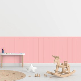 PIPPER. Obdĺžnik - Ružová farba - textilná nálepka na stenu Farba: Bledá, Veľkosť: 80 cm