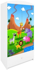 Skriňa Babydreams Biely – Safari
