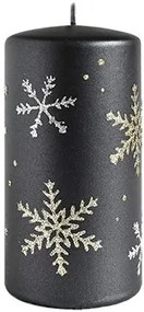 Vánoční svíčka FROST 17,5 cm černá