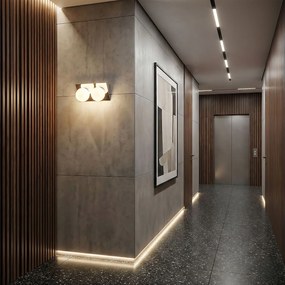 Toolight Toolight, nástenné svietidlo 2xE27 APP1228-2W, chrómová, OSW-40117