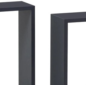BONTEC Polička, mdf, čierna, P-008 BK Farba: Hnedá