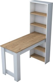 Pracovný stôl Halon White and Walnut