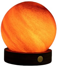 Tmavohnedá svetelná dekorácia na USB ø 8 cm Sand Storm – Gingko