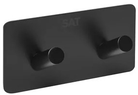 Dvojháčik SAT čierna HACEKNALEP2HMC, 1 ks