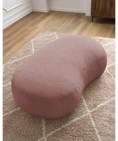 Ružová podnožka z textílie bouclé Saint-Germain – Bobochic Paris