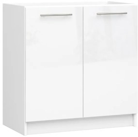 Spodná kuchynská skrinka pod drez OLIWIA S80 biela, lesk
