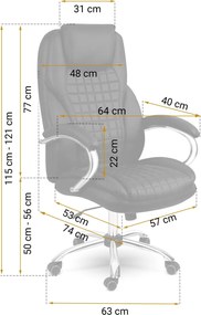 Kancelárska stolička Sofotel Batory 240800 - čierna