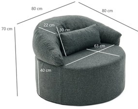 Kreslo Pintina (antracit). Akcia -20%. Vlastná spoľahlivá doprava až k Vám domov. 1127302
