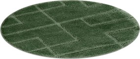 Kúpeľňový koberček SUPREME LINES línie, zelený kruh