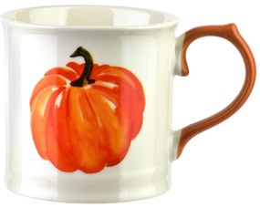 Porcelánový hrnček RADO 350 ml s tekvicou biely