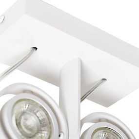 Moderný reflektor biely 2-svetlo - Master 50