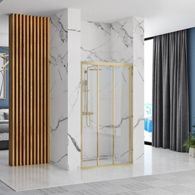 Rea Alex, posuvné sprchové dvere 90x190cm, zlatá matná, REA-K2506