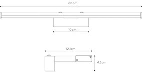 Lucide 79297/12/12 - LED Kúpeľňové osvetlenie zrkadla ONNO LED/11W/230V IP44