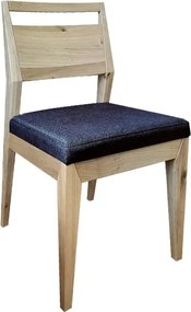 Moderná jedálenská stolička z masívu s textilným sedákom, 43x54x90 cm Urban 13