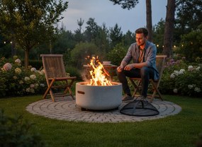 BBQ Meeting Záhradné ohnisko s pokrievkou a kutáčom 43 × 43 × 38,5 cm BBQ0124