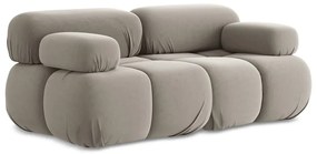 Béžová zamatová pohovka 190 cm Lokua – Makamii