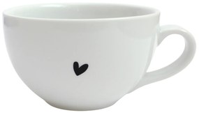 Bella Rose Porcelánový hrnek Černé srdce 300 ml