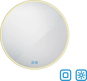 Nimco Okrúhle LED zrkadlo pr. 800 s dvoma dotykovými senzormi - ZP 26002RVX