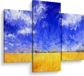 Obraz - Olejomaľba, Zlaté pole (90x60 cm)