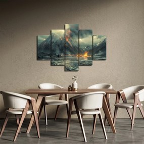 Obraz - Erupcia sopky (150x105 cm)