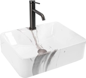 Rea Kelly, umývadlo na dosku 49 x 38 cm, imitácia kameňa-mramor, REA-U5052