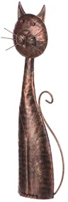 Kovová dekorácia mačka 44 cm