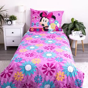 Jerry Fabrics Povlečení Minnie Bows and flowers 140x200 70x90