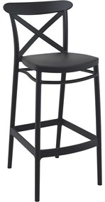 CROSS BAR 75 záhradná barová stolička dark grey