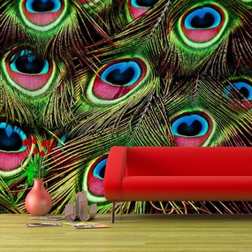 Sablio Tapeta Pávie perie - 125x75 cm