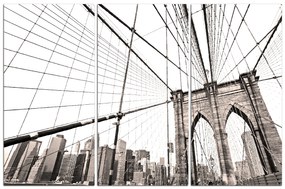 Obraz na plátne - Manhattan Bridge 1925B (150x100 cm)