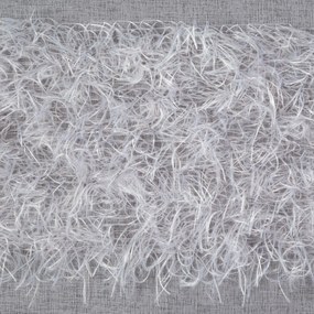 ZÁCLONA NA KRÚŽKOCH MARGARET 140X250 CM STRIEBORNÁ